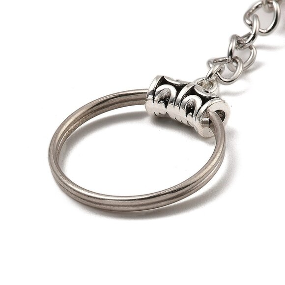 NWOT Big Natural Rose Quartz Purse Bag Keychain Pendant Charm Mix&Match 2/$20 - Picture 3 of 3